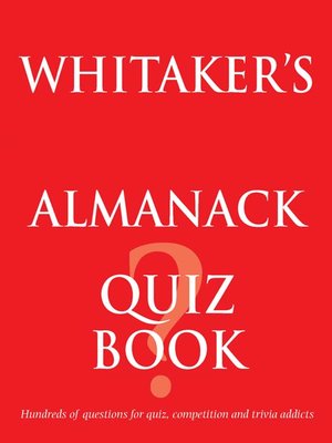 cover image of Whitaker's Almanack Quiz Book